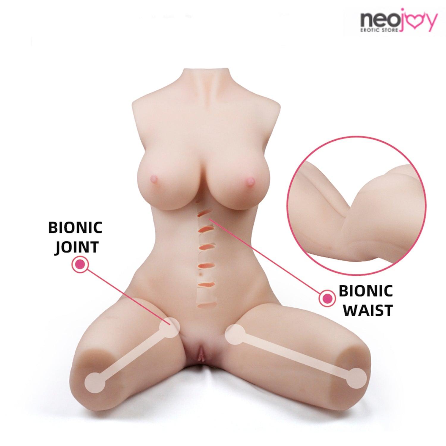 Neojoy - Big half body Sex Torso With Bionic Joint & Waist Skeleton - 15kg - Natural - Lucidtoys