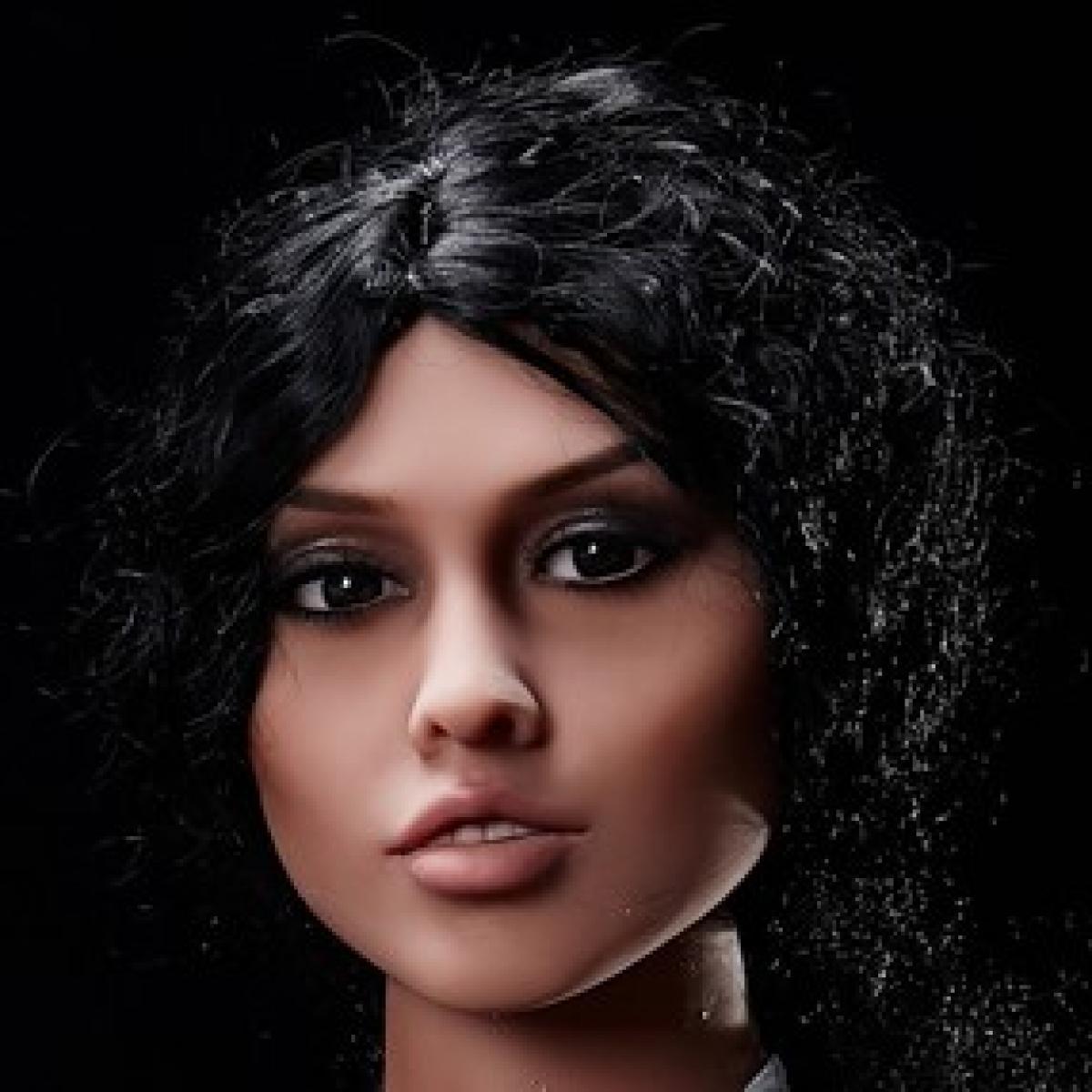 Neodoll Racy Selina - Sex Doll Head - M16 Compatible - Brown - Lucidtoys