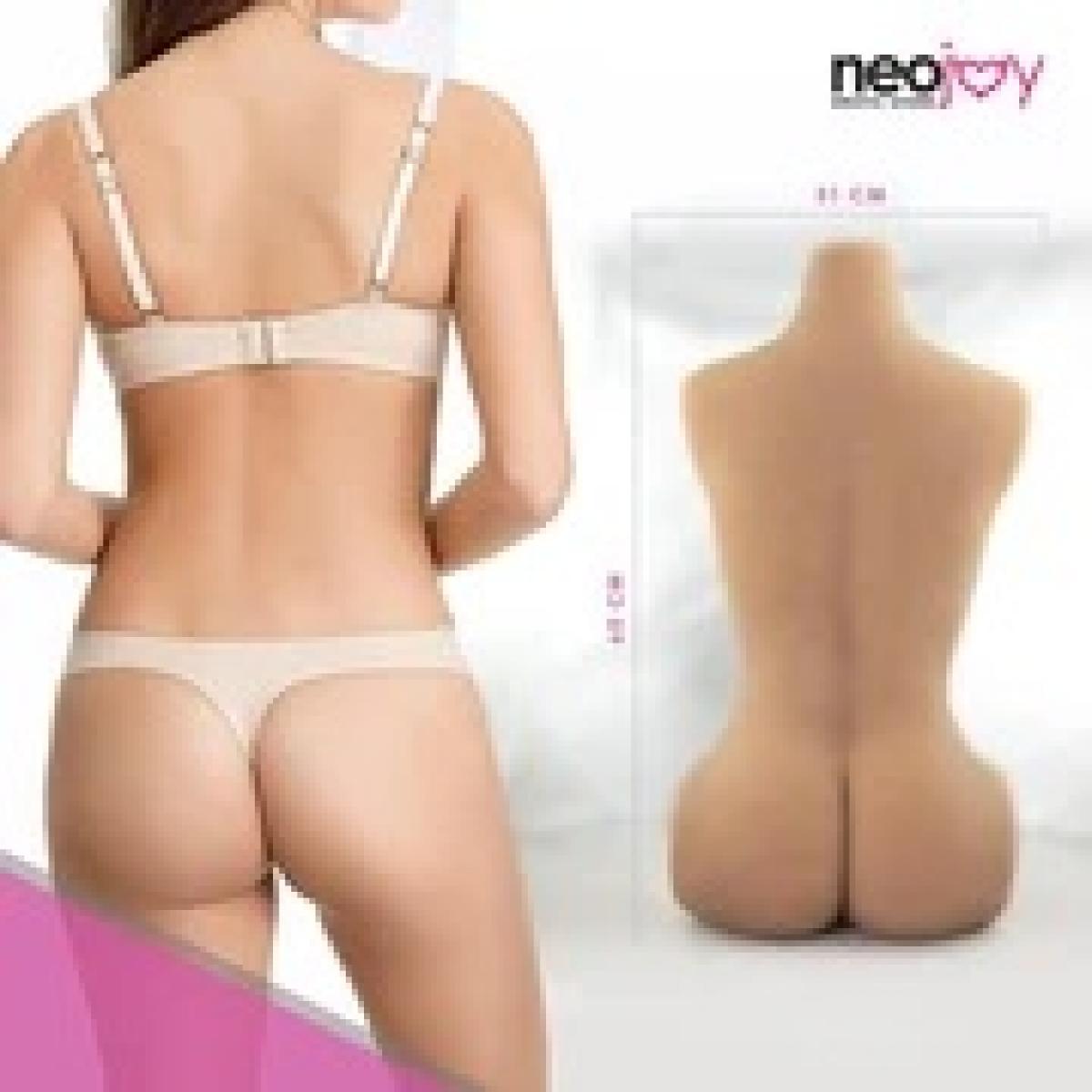 Neojoy Easy Torso With Girlfriend Serenity Head - Realistic Sex Doll Torso With Head Connector - Tan - 17kg - Lucidtoys