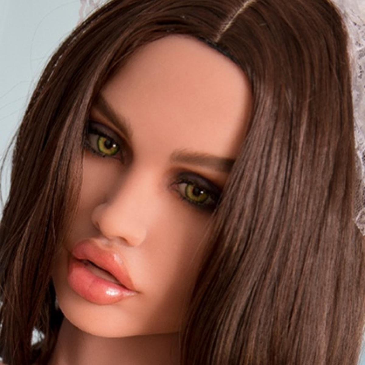 Firedoll - Ellya - Sex Doll Head - M16 Compatible - Light Tan - Lucidtoys