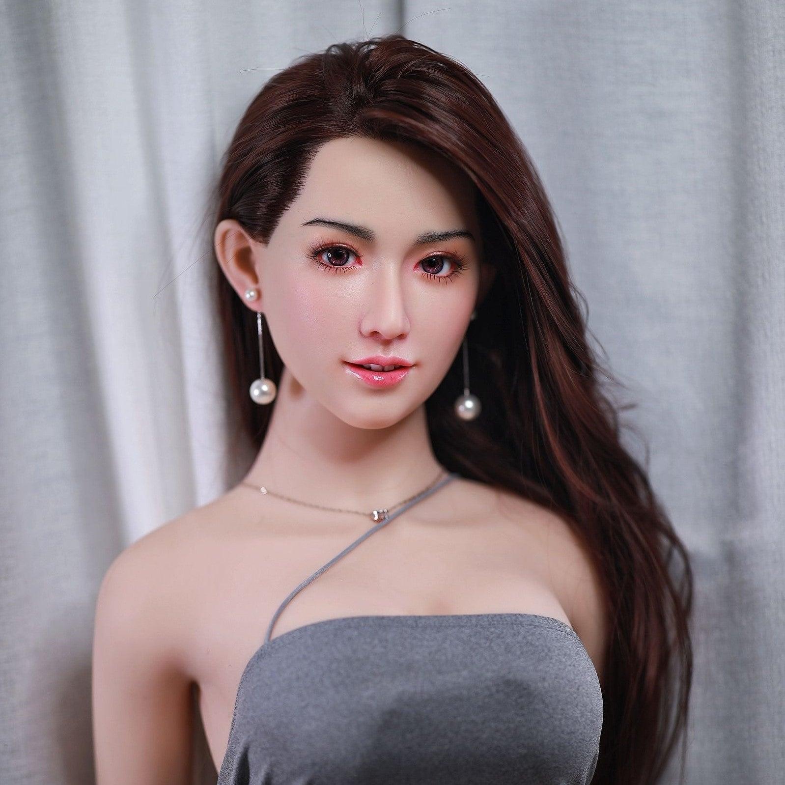 Neodoll Sugar Babe - Kiara - Silicone Sex Doll Head - Implanted Hair - Silicone Colour - Lucidtoys