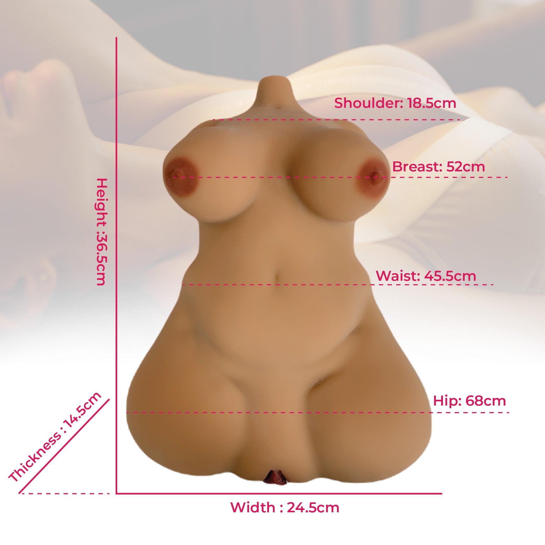 Climax - S-Mini Torso - Tan - 52.07 cm - 5.44 KG (12 LBS) - Lucidtoys